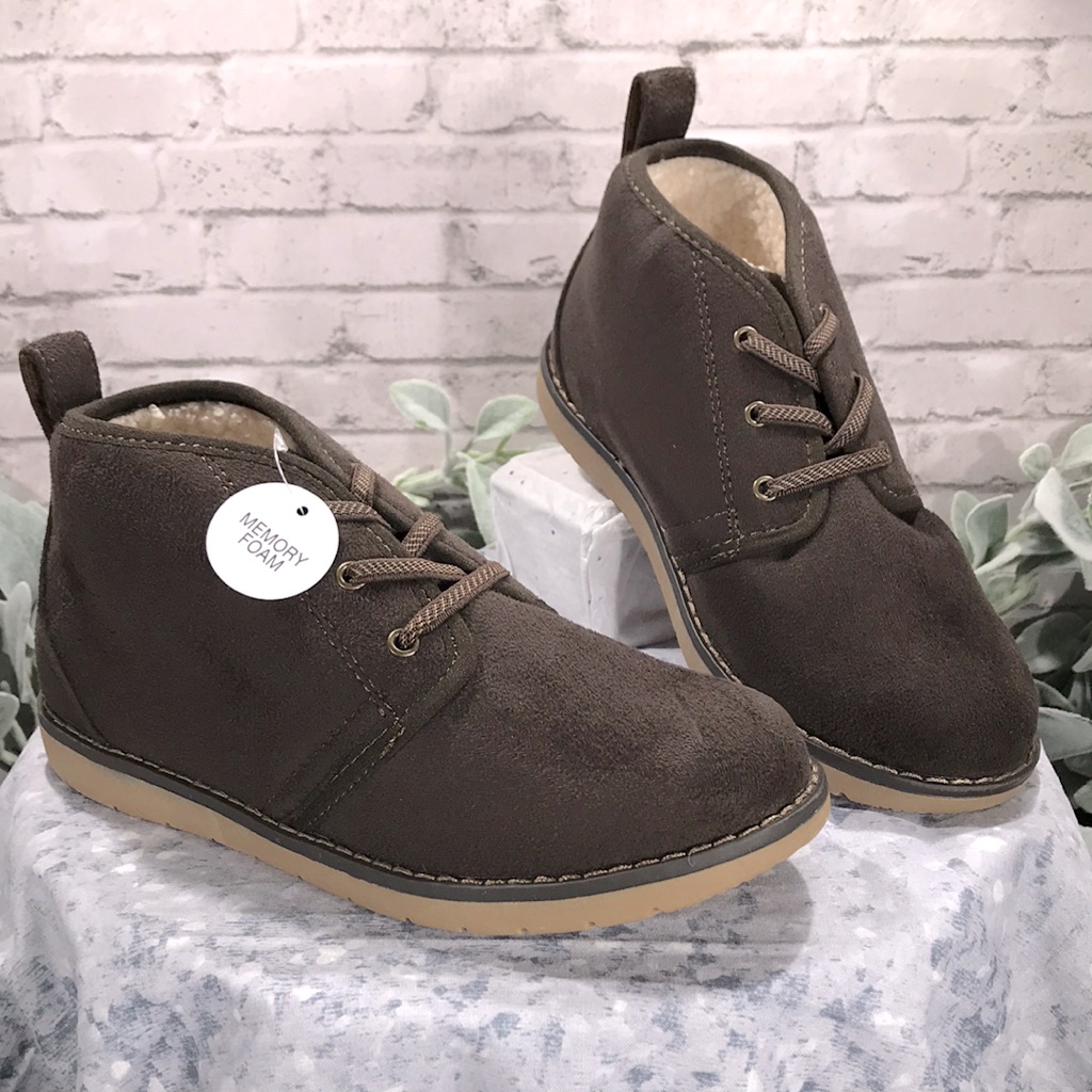 Sonoma Nigiri Brown Faux Suede Mid-High Casual Boots Boys 3mnwt&Nib